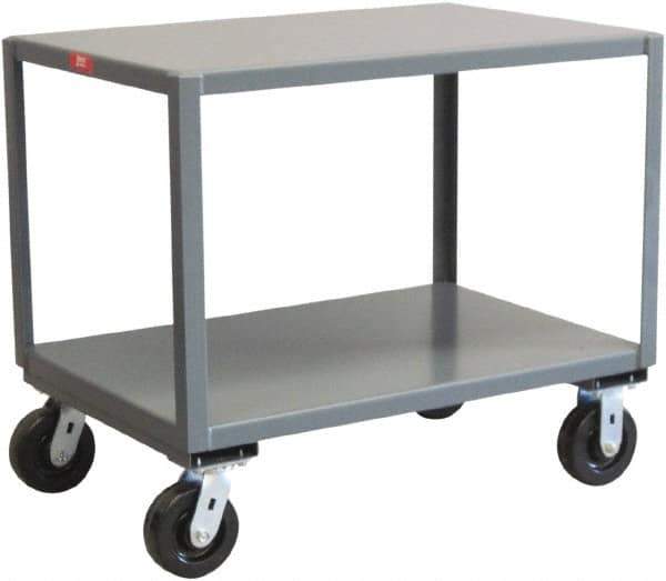 Jamco - Reinforced Mobile Table - Steel, Gray, 36" Long x 30" Deep x 31" High - Industrial Tool & Supply