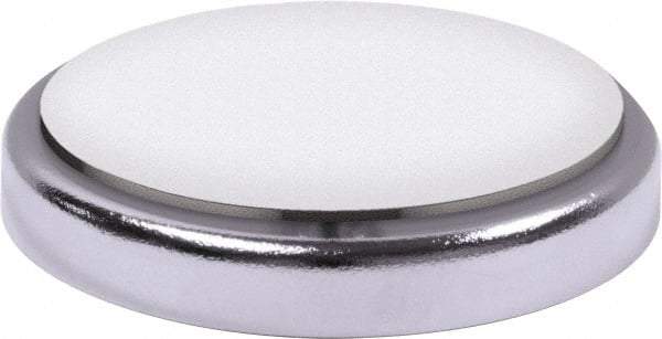 Mag-Mate - 38 Lb Max Pull Force, 5/16" Overall Height, 2-1/32" Diam, Ceramic Cup Magnet - Magnetic Style, Chrome Plated - Industrial Tool & Supply