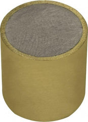 Mag-Mate - 1/2" Diam x 1/2" High, 0.23 Lb Average & 0.45 Lb Max Pull Force, Brass Alnico Shielded Magnet - 800°F Max Operating Temp, 0.032" Wall Thickness, Grade 5 Alnico - Industrial Tool & Supply