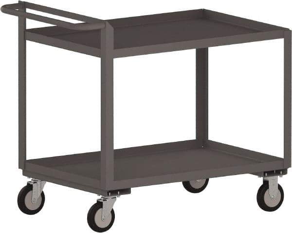 Jamco - 1,200 Lb Capacity, 18" Wide x 24" Long x 30" High Standard Utility Cart - 2 Shelf, Steel - Industrial Tool & Supply