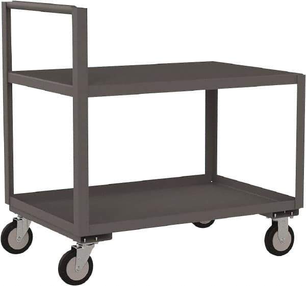 Jamco - 1,200 Lb Capacity, 24" Wide x 36" Long x 27" High Standard Utility Cart - 2 Shelf, Steel - Industrial Tool & Supply