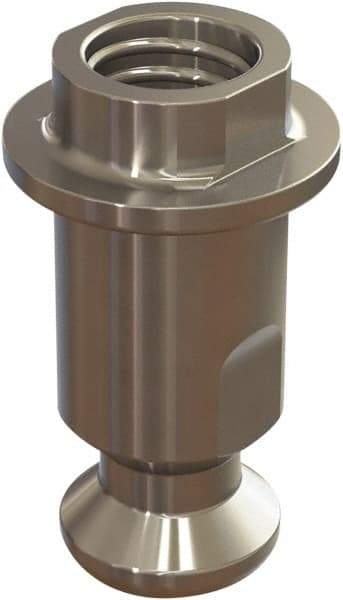 Jergens - M5 Round Head Hardened Steel Clamp Cylinder Pressure Point - For ZPS, 10mm High x 10mm Wide - Industrial Tool & Supply