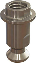 Jergens - M5 Round Head Hardened Steel Clamp Cylinder Pressure Point - For ZPS, 10mm High x 10mm Wide - Industrial Tool & Supply