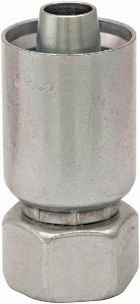 Parker - M42x2 Metric Steel Hydraulic Hose Female Metric S & 24° Cone Swivel Straight Fitting - 6,000 psi, -16 Hose Size, 1" Hose Diam, Series 77 - Industrial Tool & Supply