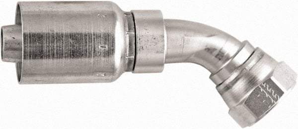 Parker - Hydraulic Hose Fittings & Couplings Type: Female JIC Swivel, 45 Degree Elbow, Short Drop Hose Diameter: 1-1/4 (Inch) - Industrial Tool & Supply