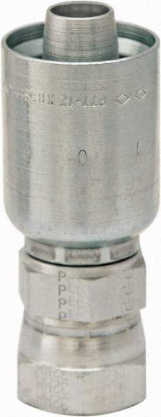 Parker - 1-7/8-12 JIC Steel Hydraulic Hose Female JIC 37° Swivel & Straight Fitting - 5,000 psi, -24 Hose Size, 1 1/2" Hose Diam, Series 77 - Industrial Tool & Supply