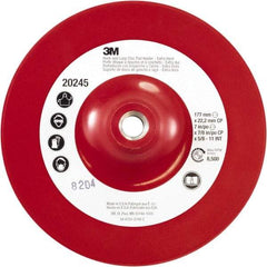 3M - 7" Diam Hook & Loop Disc Backing Pad - Extra Hard Density, 8,500 RPM - Industrial Tool & Supply