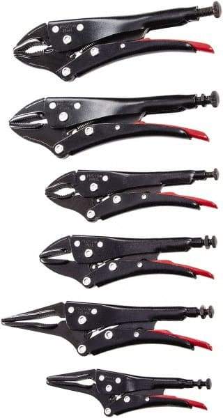 Proto - 6 Piece Locking Plier Set - Industrial Tool & Supply