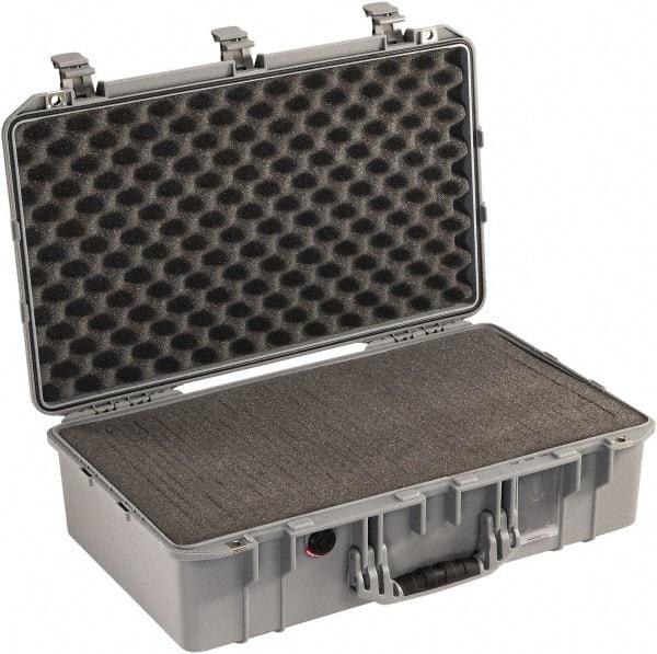 Pelican Products, Inc. - 15-15/32" Wide x 8-15/64" High, Aircase w/Foam - Silver - Industrial Tool & Supply