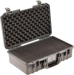 Pelican Products, Inc. - 13-31/32" Wide x 7-31/64" High, Aircase w/Foam - Silver - Industrial Tool & Supply