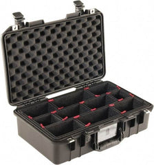 Pelican Products, Inc. - 12-31/32" Wide x 6-57/64" High, Aircase w/Divider - Black - Industrial Tool & Supply