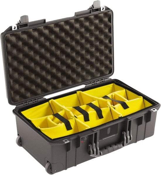 Pelican Products, Inc. - 13-31/32" Wide x 7-31/64" High, Aircase w/Divider - Black - Industrial Tool & Supply