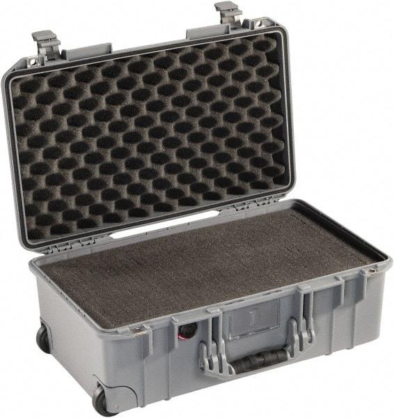 Pelican Products, Inc. - 13-31/32" Wide x 8-63/64" High, Aircase w/Foam - Silver - Industrial Tool & Supply