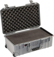 Pelican Products, Inc. - 13-31/32" Wide x 8-63/64" High, Aircase w/Foam - Silver - Industrial Tool & Supply