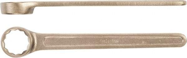 Ampco - 16mm 12 Point Box Wrench - Single End, Aluminum Bronze, Plain Finish - Industrial Tool & Supply