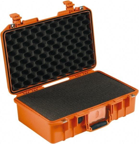 Pelican Products, Inc. - 12-51/64" Wide x 6-57/64" High, Aircase w/Foam - Orange - Industrial Tool & Supply