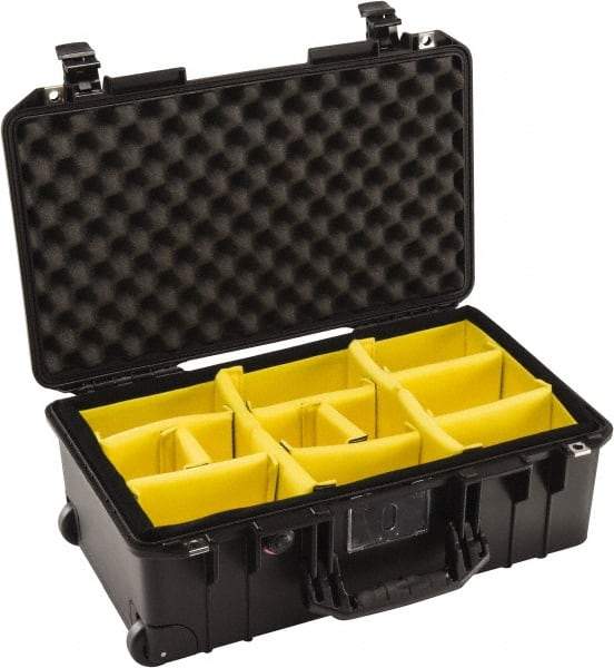 Pelican Products, Inc. - 13-31/32" Wide x 8-63/64" High, Aircase w/Divider - Black - Industrial Tool & Supply