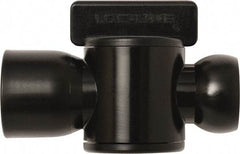 Loc-Line - 10 Piece, 1/2" ID Coolant Hose Female NPT Valve - Female to Female Connection, Acetal Copolymer Body, NPT, Use with Loc-Line Modular Hose Systems - Industrial Tool & Supply