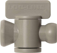 Loc-Line - 10 Piece, 1/4" ID Coolant Hose In-Line Check Valve - Female to Ball Connection, Acetal Copolymer Body, Unthreaded, Use with Loc-Line Modular Hose Systems - Industrial Tool & Supply