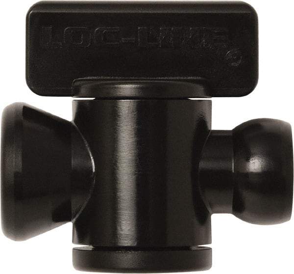 Loc-Line - 10 Piece, 1/4" ID Coolant Hose In-Line Check Valve - Female to Ball Connection, Acetal Copolymer Body, Unthreaded, Use with Loc-Line Modular Hose Systems - Industrial Tool & Supply