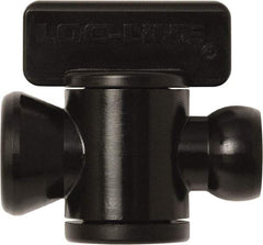 Loc-Line - 10 Piece, 1/4" ID Coolant Hose In-Line Check Valve - Female to Ball Connection, Acetal Copolymer Body, Unthreaded, Use with Loc-Line Modular Hose Systems - Industrial Tool & Supply