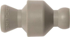 Loc-Line - 10 Piece, 1/4" ID Coolant Hose In-Line Check Valve - Female to Ball Connection, Acetal Copolymer Body, Unthreaded, Use with Loc-Line Modular Hose Systems - Industrial Tool & Supply