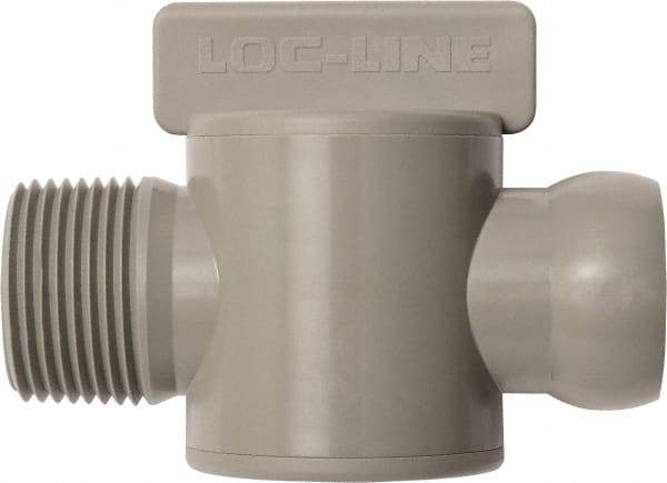 Loc-Line - 10 Piece, 3/4" ID Coolant Hose Male NPT Valve - Male to Female Connection, Acetal Copolymer Body, NPT, Use with Loc-Line Modular Hose Systems - Industrial Tool & Supply