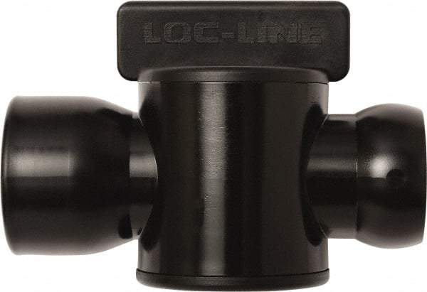 Loc-Line - 10 Piece, 3/4" ID Coolant Hose Female NPT Valve - Female to Female Connection, Acetal Copolymer Body, NPT, Use with Loc-Line Modular Hose Systems - Industrial Tool & Supply