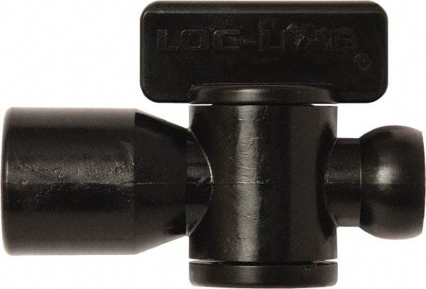 Loc-Line - 10 Piece, 1/4" ID Coolant Hose Female NPT Valve - Female to Female Connection, Acetal Copolymer Body, NPT, Use with Loc-Line Modular Hose Systems - Industrial Tool & Supply