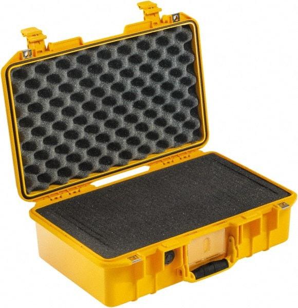 Pelican Products, Inc. - 12-51/64" Wide x 6-57/64" High, Aircase w/Foam - Yellow - Industrial Tool & Supply