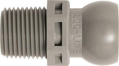 Loc-Line - 50 Piece, 3/8" Hose ID, Male to Female Coolant Hose Connector - 3/8" NPT, For Loc-Line Modular Hose Systems - Industrial Tool & Supply