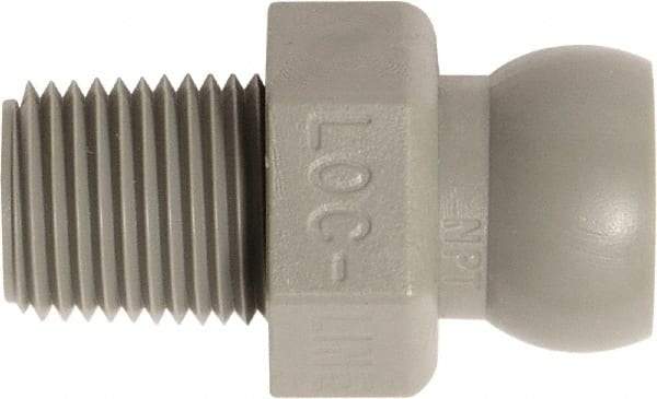 Loc-Line - 50 Piece, 1/8" Hose ID, Male to Female Coolant Hose Connector - 1/8" NPT, For Loc-Line Modular Hose Systems - Industrial Tool & Supply
