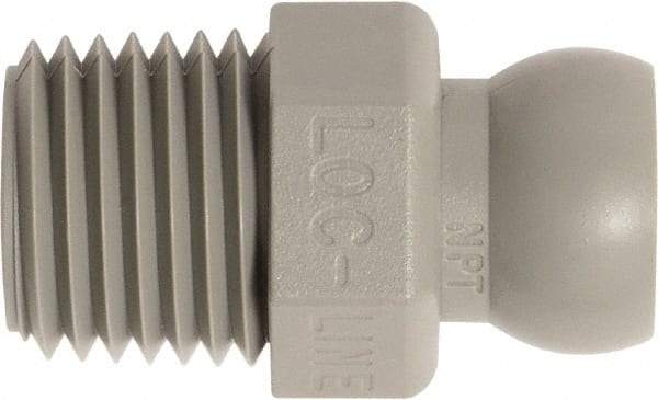 Loc-Line - 50 Piece, 1/4" Hose ID, Male to Female Coolant Hose Connector - 1/4" NPT, For Loc-Line Modular Hose Systems - Industrial Tool & Supply