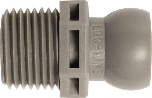 Loc-Line - 50 Piece, 1/2" Hose ID, Male to Female Coolant Hose Connector - 1/2" NPT, For Loc-Line Modular Hose Systems - Industrial Tool & Supply