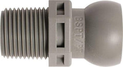Loc-Line - 50 Piece, 3/8" Hose ID, Male to Female Coolant Hose Connector - 3/8" BSPT, For Loc-Line Modular Hose Systems - Industrial Tool & Supply