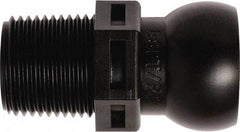Loc-Line - 50 Piece, 3/8" Hose ID, Male to Female Coolant Hose Connector - 3/8" BSPT, For Loc-Line Modular Hose Systems - Industrial Tool & Supply
