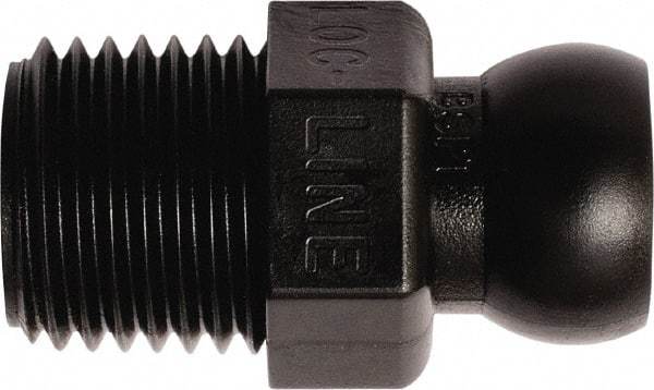 Loc-Line - 50 Piece, 1/4" Hose ID, Male to Female Coolant Hose Connector - 1/4" BSPT, For Loc-Line Modular Hose Systems - Industrial Tool & Supply