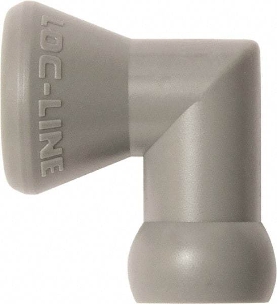 Loc-Line - 1/4" Hose Inside Diam, Coolant Hose Elbow - For Use with Loc-Line Modular Hose System, 20 Pieces - Industrial Tool & Supply