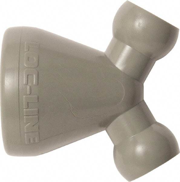 Loc-Line - 1/4" Hose Inside Diam, Coolant Hose Y-Reducer - For Use with Loc-Line Modular Hose System, 20 Pieces - Industrial Tool & Supply