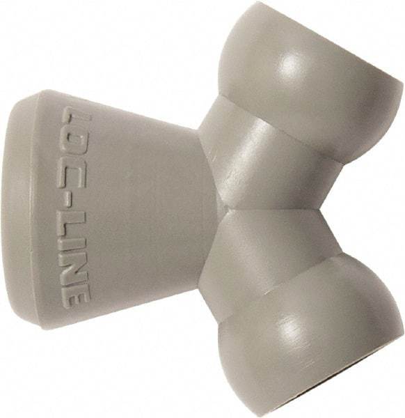 Loc-Line - 1/4" Hose Inside Diam, Coolant Hose Y-Fitting - For Use with Loc-Line Modular Hose System, 20 Pieces - Industrial Tool & Supply