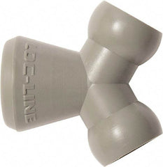 Loc-Line - 1/4" Hose Inside Diam, Coolant Hose Y-Fitting - For Use with Loc-Line Modular Hose System, 20 Pieces - Industrial Tool & Supply