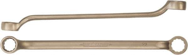 Ampco - 22mm x 27mm 12 Point Box Wrench - Double End, Aluminum Bronze, Plain Finish - Industrial Tool & Supply