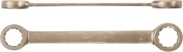 Ampco - 17mm x 19mm 12 Point Box Wrench - Double End, Aluminum Bronze, Plain Finish - Industrial Tool & Supply