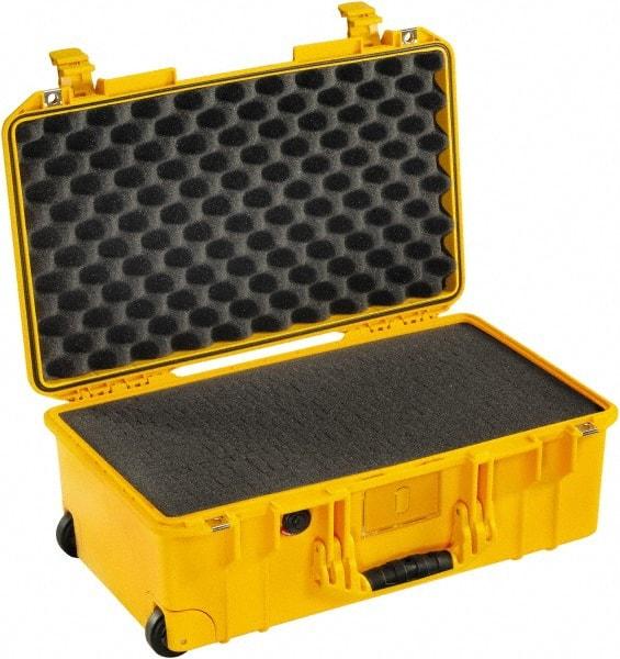 Pelican Products, Inc. - 13-31/32" Wide x 8-63/64" High, Aircase w/Foam - Yellow - Industrial Tool & Supply