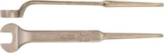 Ampco - 7/8" Nonsparking Standard Spud Handle Open End Wrench - Single End, Plain Finish - Industrial Tool & Supply