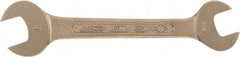 Ampco - 2-1/16" x 2-1/4" Nonsparking Standard Open End Wrench - Double End, Plain Finish - Industrial Tool & Supply