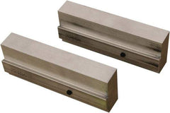 CarveSmart - 1" Wide x 2-1/4" High x 1" Thick, Flat/No Step Vise Jaw - Soft, Aluminum, Fixed Jaw, Compatible with 6" Vises - Industrial Tool & Supply