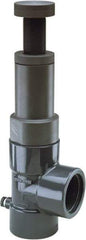 Hayward - 1" Pipe, Threaded Ends, PVC Pressure Regulating Valve - FPM Seal, 5 to 75 psi - Industrial Tool & Supply