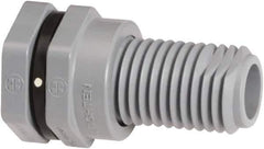 Hayward - 2" CPVC Plastic Pipe Bulkhead Tank Adapter - Schedule 80, Socket x Thread End Connections - Industrial Tool & Supply