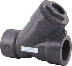 Hayward - 1" PVC Check Valve - Y-Pattern, Socket, 150 WOG - Industrial Tool & Supply